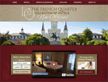 Tablet Screenshot of frenchquarterhotels.com